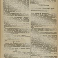 0465 - Page 453 - Optique physiologique. Mesure du diamètre de la pupille et des cercles de diffusion. Par le Docteur Badal / Société de biologie. Séance du 13 mai 1876. Communications. De la structure des spermatozoïdes. M. Hippolyte Martin / Mesure du diamètre de la pupille et des cercles de diffusion. M. Badal / Élection