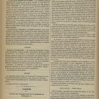 0466 - Page 454 - Société médicale des hôpitaux. Séance du 12 mai 1876. Présentation de malade. Tuberculose miliaire de la gorge. M. Isambert / Rapport. Croup et trachéotomie. M. Cadet de Gassicourt / Lecture / Variétés. Lettres sur l'enseignement de la médecine en Allemagne