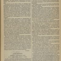 0479 - Page 467 - Revue clinique hebdomadaire. Sur une forme spéciale de cirrhose hypertrophique du foie / Accès pernicieux consécutif à une laryngite aigue ; par M. Sonrier...