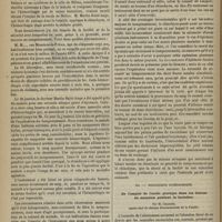 0496 - Page 484 - Revue de policlinique. II. - Policlinique chirurgicale. Procédé facile pour arrêter les hémorrhagies nasales. Par M. le Docteur Duvernet... / III. - Policlinique gynécologique. De l'emploi de l'acide picrique dans les lésions du mamelon pendant la lactation. Par M. Charrier...