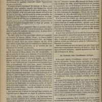 0566 - Page 554 - Revue clinique hebdomadaire. Modifications amenées par une expiration profonde et soutenue dans certains cas de matité à la percussion du thorax. - Pectoriloquie aphone dans la pleurésie / De l'attitude dans l'insuffisance aortique