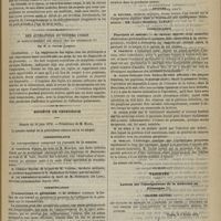 0569 - Page 557 - Dentition précoce ; par le Docteur A. Dastol... / Des altérations du système utérin et particulièrement des règles chez les phthisiques ; par M. le Docteur Ladmiral / Société de chirurgie. Séance du 14 juin 1876. Correspondance / Communication. Traumatisme et grossesse. M. Guéniot / Lecture / Communication. Psoriasis et cancer. M. Trélat / Variétés. Lettres sur l'enseignement de la médecine en Allemagne