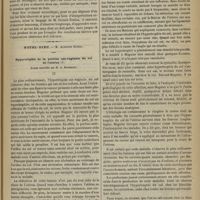 0575 - Page 563 - Hôpital des Enfants-Malades. M. Bouchut. Carie vertébrale. - Paraplégie. - Ophthalmoscopie. - Névro-rétinite et tubercules de la choroïde sans méningite granuleuse. - Mort. - Autopsie / Hôtel-Dieu. M. Alphonse Guérin. Hypertrophie de la portion sus-vaginale du col de l'utérus. (Leçon recueillie par M. G. Marseille)