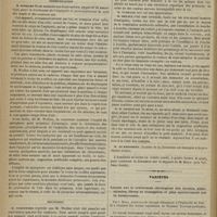 0586 - Page 574 - Académie de médecine. Séance du 20 juin 1876. Lecture. M. Armaingaud... : Névrose vaso-motrice se rattachant à l'état hystérique, avec accès régulièrement intermittents, biquotidiens, sommeil d'une durée toujours égale, avec anesthésie complète, à l'exception d'un seul point du corps. - Congestion locale intermittente quotidienne des conjonctives. - Asphyxie locale des extrémités également intermittente. - Chromidrose des paupières. - Guérison par les courants intermittents appliqués sur le point douloureux vertébral / Communication. M. Woillez : Le spirophore, appareil de sauvetage, pour le traitement de l'asphyxie et principalement de cette des noyés et des nouveau-nés / Discussion / Variétés. Leçons sur le traitement chirurgical des hernies abdominales, libres et étranglées et plus spécialement sur la herniotomie. Par C. Burci... (Ouvrage posthume)