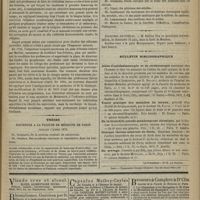 0595 - Page 583 - Variétés. Lettres sur l'enseignement de la médecine en Allemagne / Thèses soutenues à la Faculté de médecine de Paris pendant l'année 1876 / Excursion scientifique / Bulletin bibliographique