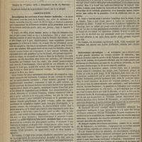0626 - Page 614 - Modification spéciale du cerveau rencontrée chez trois sujets cancéreux ; par M. le Docteur J. Luys... / Société de biologie. Séance du 1er juillet 1876. Communications. Description du cerveau d'une femme imbécile. M. Luys / Modification spéciale du cerveau chez des sujets cancéreux. M. Luys / Purpura haemorrhagica. M. Hayem / Inoculations du pemphigus et de l'impétigo. M. Vidal / Saturnisme chronique. M. Raymond