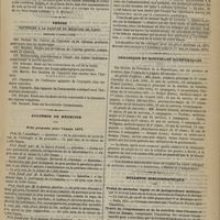 0699 - Page 687 - Bibliographie. Congrès périodique international des sciences médicales. - Session de Vienne 1873 et de Bruxelles 1875, par Warlomont..., et du Duwez et Verriest... à Bruxelles, chez Manceaux ; à Paris, chez J.-B. Baillière et fils, 1876. [E. Bouchut] / Thèses soutenues à la Faculté de médecine de Paris pendant l'année 1876 / Académie de médecine. Prix proposés pour l'année 1877 / Chronique et nouvelles scientifiques / Bulletin bibliographique