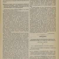 0711 - Page 699 - Revue clinique hebdomadaire. Vomissements incoercibles. - Troubles des fonctions de nutrition et de menstruation / Efficacité de l'opium contre les vomissements réflexes de la péritonite pelvienne. - Suites funestes de l'ouverture d'un abcès chez une phthisique. - Névralgies des nerfs pneumogastriques et des nerfs phréniques / Obstétrique. De quelques difficultés d'accouchement inhérentes à la présentation du siège et de l'emploi du crochet mousse. Par M. Bailly...