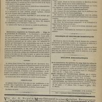 0715 - Page 703 - Société de chirurgie. Séance du 26 juillet 1876. Rapport. M. Anger, un mémoire lu par M. Nepveu : Lymphangite télangiectasique ou adénolymphatocèle / Communication. Oblitération congénitale de l'intestin grêle. - Siège de la production du méconium. M. Polaillon / Rapport. M. Panas : Ectropion partiel avec luxation de la glande lacrymale / Communication / Thèses soutenues à la Faculté de médecine de Paris pendant l'année 1876 / Chronique et nouvelles scientifiques / Bulletin bibliographique