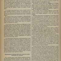 0734 - Page 722 - Revue clinique hebdomadaire. Médications nouvelles et médications qui réussissent. Le chlorhydrate de morphine en injections hypodermiques dans les diarrhées rebelles, - le bi-iodure de mercure dans le lupus superficiel, - les bains froids répétés dans le delirium tremens, - l'acide salicylique dans le rhumatisme aigu, - le sous-nitrate de bismuth à doses fractionnées dans les hémorrhagies intestinales de la fièvre typhoïde / Hématémèses et mélénas subis sans douleur ni trouble fonctionnel de l'estomac