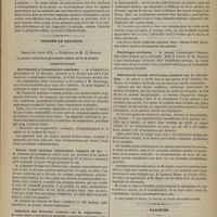 0745 - Page 733 - De la trépanation dans les abcès des os et dans l'ostéite à forme névralgique ; par le Docteur S. Perret / Société de biologie. Séance du 5 août 1876. Communications. Instruments à température constante. M. d'Arsonval / Calcul rénal presque uniquement composé de fer. M. Cazeneuve / Influence des diverses couleurs sur la végétation. M. Paul Bert / Pathologie cérébrale. M. Pitres / Influence de l'arrêt circulatoire cérébral sur la circulation. M. Couty / Variétés. Lettres sur l'enseignement de la médecine en Allemagne