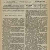 0749 - Page 737 - Sommaire / Séance de l'Académie de médecine. [Dr Victor Revillout]