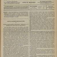 0869 - Page 857 - Sommaire / Revue clinique hebdomadaire. Cirrhose hypertrophique périlobulaire, consécutive à la présence d'un calcul dans les voies biliaires