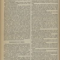 0870 - Page 858 - Revue clinique hebdomadaire. Cirrhose hypertrophique périlobulaire, consécutive à la présence d'un calcul dans les voies biliaires / Empoisonnement par la digitale