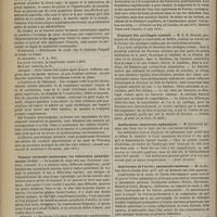 0898 - Page 886 - Revue de la presse. Hypertrophie de la tête du pancréas. Compression et atrésie du canal cholédoque ; ictère. Mort (A. Tibaldi). (Annali universali di medicina e chirurgia, juin 1876) / Tumeur cérébrale intéressant les tubercules quadrijumeaux (Duffin). (Clinical society of London, 26 mais 1876 ; médical Times and Gazette, 15 july 1876) / Fracture des cartilages costaux. (Dublin journ. of med. sc. et Arch. de méd.) / Amblyopies ; amauroses aphasiques. (Arch. de méd.) / Anévrysme de l'aorte ; pneumonie caséeuse. (Arch. de méd.)