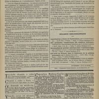 0899 - Page 887 - Chronique et nouvelles scientifiques. Exercice illégal de la médecine / Concours ouvert par le Comité médical des Bouches-du-Rhône, Siégeant à Marseille, rue de l'Arbre, 25 / Bulletin bibliographique