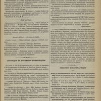 0907 - Page 895 - Faculté de médecine de Paris. (Année scolaire 1876-1877). Cours cliniques complémentaires / École pratique / Semestre d'hiver. - Division des études / Chronique et nouvelles scientifiques. Concours des prix de l'internat / Concours de l'internat / Maladies régnantes à Lyon / Tarif d'honoraires en Amérique / Bulletin bibliographique