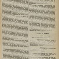 0937 - Page 925 - Royal College of Surgeons. M. Tim. Holmes. Leçons sur le traitement des anévrysmes. (Traduites de l'anglais par le Dr C. Caussidou) / Académie de médecine. Séance du 3 octobre 1876. Correspondance officielle / Présentations / Lectures. Allaitement et sevrage des enfants et des jeunes animaux. M. Magne