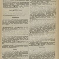0945 - Page 933 - Revue de la presse. De la contagion dans la grippe. (Un. méd.) / Société de chirurgie. Séance du 5 octobre 1876. Correspondance / Présentations / Rapports. M. Horteloup : Un nouveau procédé d'injection dans l'oreille moyenne par la trompe d'Eustache, par le Docteur Roustan / M. Hourteloup : Fracture de la clavicule, par le Docteur Morée... / Communication. De l'emploi des anesthésiques dans l'accouchement. M. Blot