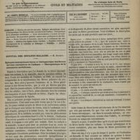 0949 - Page 937 - Sommaire / Hôpital des Enfants-Malades. M. Bouchut. Épilepsie intermittente tierce et thérapeutique des fièvres larvées convulsives de l'enfance. - Thérapeutique de la pneumonie morbilleuse