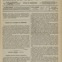 0981 - Page 969 - Sommaire / Séance de l'Académie de médecine. [Dr Brochin] / Hôpital Necker. M. Hardy. Syphilide tuberculo-ulcérante gangréneuse