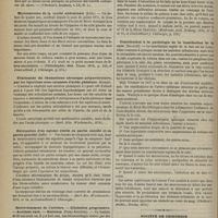 1018 - Page 1006 - Revue de la presse. Traitement du diabète par la glycérine (Jakoles). (Virchow's Archives, v. LX, H. 4) / Myxosarcome de la cavité abdominale (Kelly). (Philadelphia Med. Times. 1876, p. 224, et Centralblatt f. Chirurgie, p. 574) / Traitement du rhumatisme chronique polyarticulaire, par les injections sous-cutanées d'acide phénique. (Kunge). (Berl. klin. Wochenschr. 1876) / Extirpation d'un myome utérin en partie calcifié et en partie putréfié (Jaffé). (Berl. kin. Wochenschr. 1876, n° 24, et Centralblatt f. Chirurgie) / Rétrécissement de l'urèthre. - Dilatation progressive. - Accident rare. - Guérison (Poray-Koschitz). (Moskauer, med. Zeitung. 1876, n° 14 et 16, et Centralblatt f. Chirurgie, p. 576) / Contribution à la pathologie de la tuméfaction de la rate (Socoloff). (Virchow's Archiv., février, 1876) / Société de chirurgie. Séance du 25 octobre 1876. Correspondance