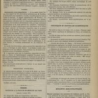 1019 - Page 1007 - Société de chirurgie. Séance du 25 octobre 1876. Présentation de pièce / Rapport. Frottements sous-scapulaires. M. Le Dentu / Présentation d'instrument / Thèses soutenues à la Faculté de médecine de Paris pendant l'année 1876 / Chronique et nouvelles scientifiques. Faculté des sciences de Nancy / Hôpitaux de Bordeaux / Policlinique de chirurgie des femmes du Docteur Berrut, rue de Bellechasse, 29 / Bulletin bibliographique