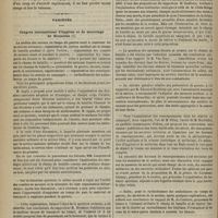1058 - Page 1046 - Royal College of Surgeons. M. Tim. Holmes. Leçons sur le traitement des anévrysmes. (Traduites de l'anglais par le Dr C. Caussidou) / Variétés. Congrès international d'hygiène et de sauvetage de Bruxelles