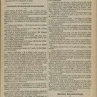 1067 - Page 1055 - Société médicale des hôpitaux. Séance du 10 novembre 1876. Communications. De la fièvre thyphoïde et de son traitement par les bains froids. M. Féréol / Chronique et nouvelles scientifiques. École pratique des hautes études / Corps de santé militaire / Hôpital Saint-Louis / Hôpital de la Charité. - Conférences sur l'anatomie et la chirurgie dentaires / Cours de thérapeutique / École vétérinaire de Lyon / Université catholique de Lyon / Prix à décerner en 1877 et 1878 / Bulletin bibliographique
