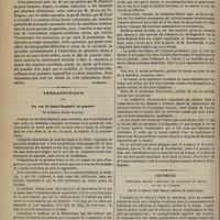 1080 - Page 1068 - Revue clinique hebdomadaire. Établissement d'une fausse articulation dans la branche montante droite du maxillaire inférieur, pour remédier aux conséquences d'une ankylose / Thérapeutique. Du vin de Saint-Raphaël en général ; par le Docteur Xavier Blanchin / Cervimètre. Instrument destiné à mesurer les variations de volume du col de l'utérus ; par M. le Docteur Jules Chéron...