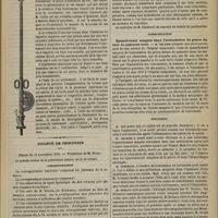 1081 - Page 1069 - Cervimètre. Instrument destiné à mesurer les variations de volume du col de l'utérus ; par M. le Docteur Jules Chéron... / Société de chirurgie. Séance du 15 novembre 1876. Correspondance / Présentation / Rapport. Luxation du pouce en avant. M. Périer / Communication. Épanchement sanguin dans l'articulation du genou datant de quatorze mois. M. Nicaise / Discussion