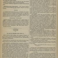 1082 - Page 1070 - Société de chirurgie. Séance du 15 novembre 1876. Discussion. Commission pour le prix Duval / Lecture. M. Delens : Ablation de l'épithélioma de la langue par la ligature élastique / Présentation d'instrument. Appareil destiné à la résolution de la pierre dans la vessie. M. Pignoni / Variétés. La mort du Dauphin Louis XVII