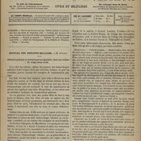 1085 - Page 1073 - Sommaire / Hôpital des Enfants-Malades. M. Bouchut. Puberté précoce et menstruation régulière, chez un enfant de vingt-deux mois