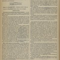 1088 - Page 1076 - Ophthalmoscope à réfraction ; par M. le Docteur Badal / Société de biologie. Séance du18 novembre 1876. Communications. Glycosurie des nourrices qui cessent d'allaiter. M. Gubler / Mort subite après la thoracentèse. M. Leven / Des fonctions des nerfs déterminées par des courants électriques. M. Onimus / Alcoolisme chronique. M. Magnan