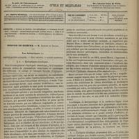 1109 - Page 1097 - Sommaire / Hospice de Bicêtre. M. Legrand du Saulle. Les épileptiques. Particularités cliniques. - État mental. - Actes criminels