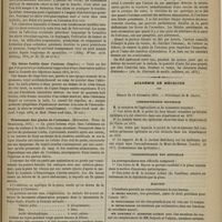 1193 - Page 1181 - Revue de la presse. Des abcès rétropharyngiens chez les enfants (J. Bokai). (Alleg. Wien. méd. Zeitung, 1876, n° 38, 39, 40 et 41) / Un foetus fusillé dans l'utérus. (Staples). (New-York méd. Record, 9 sept. 1876, et Med. Times and Gaz., 28 oct.) / Traitement des plaies de l'estomac. (Mercanton. Thèse de Strasbourg, 1875). (An. In. Giornale de medic. militaire, oct. 1875) / Académie de médecine. Séance du 19 décembre 1876. Correspondance officielle / Correspondance non officielle / Élection / Communication. M. Laboulbène : Élimination des membranes internes de l'estomac et d'une partie de l'oesophage