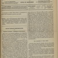 1197 - Page 1185 - Sommaire / Revue clinique hebdomadaire. Hystérie ovarienne. - Possédées et démoniaques / Les contusions et leurs suites