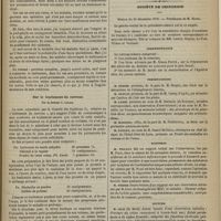 1201 - Page 1189 - Thérapeutique. De l'emploi du podophyllin dans les hémorrhoïdes ; par le Docteur Rivière / Sur le traitement du carreau ; par le Docteur C. Girard / Société de chirurgie. Séance du 20 décembre 1876. Correspondance / Présentations / Rapports. M. Tillaux, sur l'observation lue par M. Pozzi : Résection cunéiforme de la mâchoire inférieure par le procédé d'Esmarch pratiquée pour remédier à une constriction permanente des mâchoires par ankylose de l'articulation temporo-maxillaire droite / Lecture / Communication. Guérison par une opération de l'exstrophie de la vessie. M. Le Fort