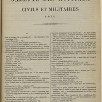 1221 - Page 1209 - Table des matières de la Gazette des hôpitaux civils et militaires 1876