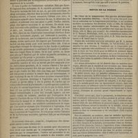 0048 - Page 36 - Royal College of Surgeons. M. Tim. Holmes. Leçons sur le traitement des anévrysmes. (Traduites de l'anglais par le Dr C. Caussidou) / Revue de la presse. De l'état de la température des parties périphériques dans les maladies fébriles. (Gaz. méd.) / Du danger de la section du filet chez les nouveau-nés