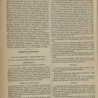 0050 - Page 38 - Revue de la presse. La pectoriloquie aphone dans la pleurésie / Société de chirurgie. Séance du 10 janvier 1877. Correspondance / A propos du procès-verbal / Communication. Anévrysme faux primitif. Anomalie de l'artère humérale. M. Cazin... / Élections / Lecture. M. Terrillon : Les observations de plaies du crâne avec symptômes cérébraux localisés, suivies ou non de trépanation, peuvent-elles servir à l'histoire des localisations cérébrales ? / Présentation de malades