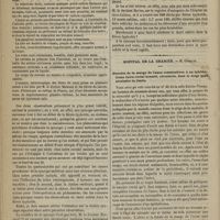 0054 - Page 42 - Hôpital du Gros-Caillou. M. Libermann. Mort subite par syncope dans le cours de la fièvre typhoïde / Hôpital de la Charité. M. Gosselin. Fistules de la marge de l'anus consécutives à un éphithélioma intra-rectal bosselé, circulaire, dont le doigt peut atteindre la limite
