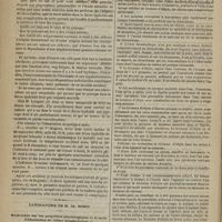 0062 - Page 50 - Hôpital du Gros-Caillou. M. Libermann. Mort subite par syncope dans le cours de la fièvre typhoïde / Laboratoire de M. Ch. Robin. Recherches sur les propriétés physiologiques et le mode d'élimination de l'éther bromhydrique ; par M. A. Rabuteau