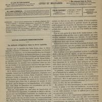 0093 - Page 81 - Sommaire / Revue clinique hebdomadaire. La méthode réfrigérante dans la fièvre typhoïde