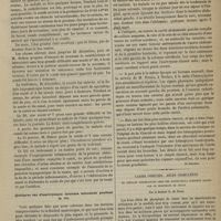 0095 - Page 83 - Revue clinique hebdomadaire. Prostatite phlegmoneuse. - Impossibilité du cathétérisme. Ponction hypogastrique. - Guérison / Quelques cas d'anévrysmes internes méconnus pendant la vie / Caries osseuses, abcès ossifluents et fistules consécutives chez des scrofuleux ; guérison rapide par le phosphate de chaux ; par le Docteur D. de Riols