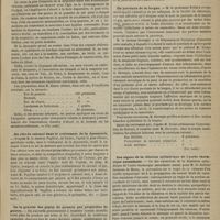 0097 - Page 85 - Revue de la presse. De la dyspepsie chez les nouveau-nés. (Un. méd.) / Du rôle du calomel dans le traitement de la dysenterie. (Lyon méd.) / De la gravité des plaies du poumon par projectiles de guerre. (Journ. de la Soc. de méd. et de pharm. de la Haute-Vienne) / Du psoriasis de la langue. (Un. méd.) / Des signes de la dilation cylindrique de l'aorte thoracique ascendante. (France méd.)