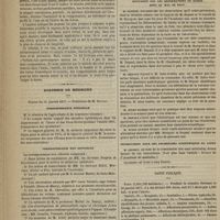 0114 - Page 102 - De l'hygiène dans les lésions organiques du coeur compensées ; par le Docteur A. Baudin / Académie de médecine. Séance du 31 janvier 1877. Correspondance officielle / Correspondance non officielle / Discussion sur les déformations du bassin dues au mal de Pott, sur les observations qu'il avait présentées, sur le rapport de M. Depaul et le travail de M. Herrgott / Instructions pour des recherches scientifiques au Japon. M. Lefort, au nom de la commission des eaux minérales / Santé publique