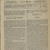 0133 - Page 121 - Sommaire / Séance de l'Académie de médecine [Dr Victor Revillout] / Hôtel-Dieu. M. Rigal. De l'asystolie
