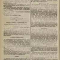 0186 - Page 174 - Académie de médecine. Séance du 20 février 1877. Lecture. Recherches sur la ligature de l'arcade palmaire superficielle. M. Félix Guyon... / Société de chirurgie. Séance du 14 février 1877. Présentations / À l'occasion du procès-verbal / Rapport / Communications / Présentation de pièce. Cancer colloïde du gros orteil. M. Le Fort / Communication. Guérison du prolapsus utérin par la suture du vagin. M. Le Fort