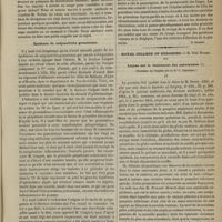0215 - Page 203 - Revue clinique hebdomadaire. Perte de la vision de l'oeil droit. - Troubles de la vision survenant plus de vingt ans après dans l'oeil gauche. - Décollement de la rétine. - Énucléation du globe oculaire droit / Épidémie de conjoctivite granuleuse / Royal College of Surgeons. M. Tim. Holmes. Leçons sur le traitement des anévrysmes. (Traduites de l'anglais par le Dr C. Caussidou)
